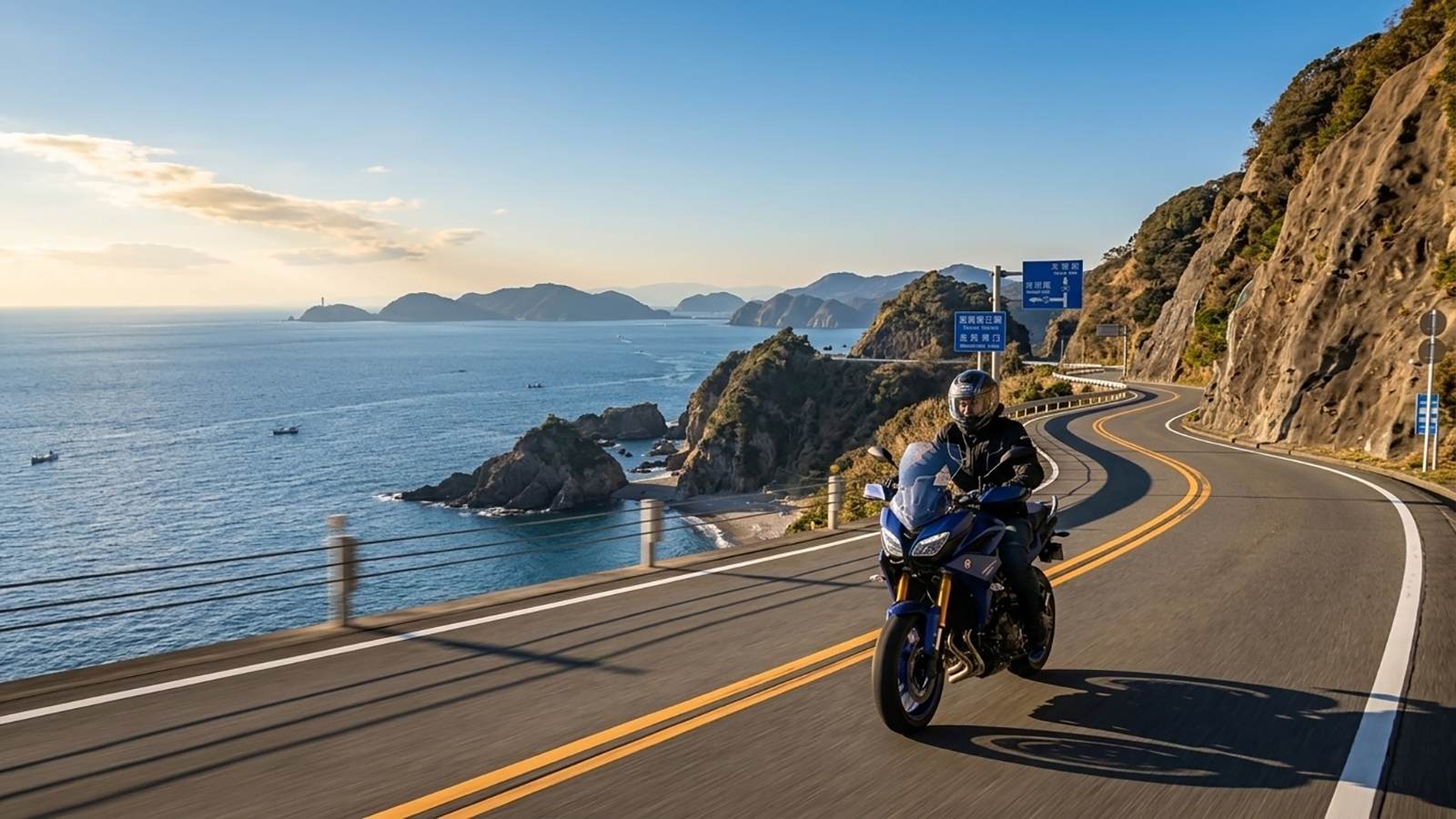 Best coastal motorcycle routes in Japan