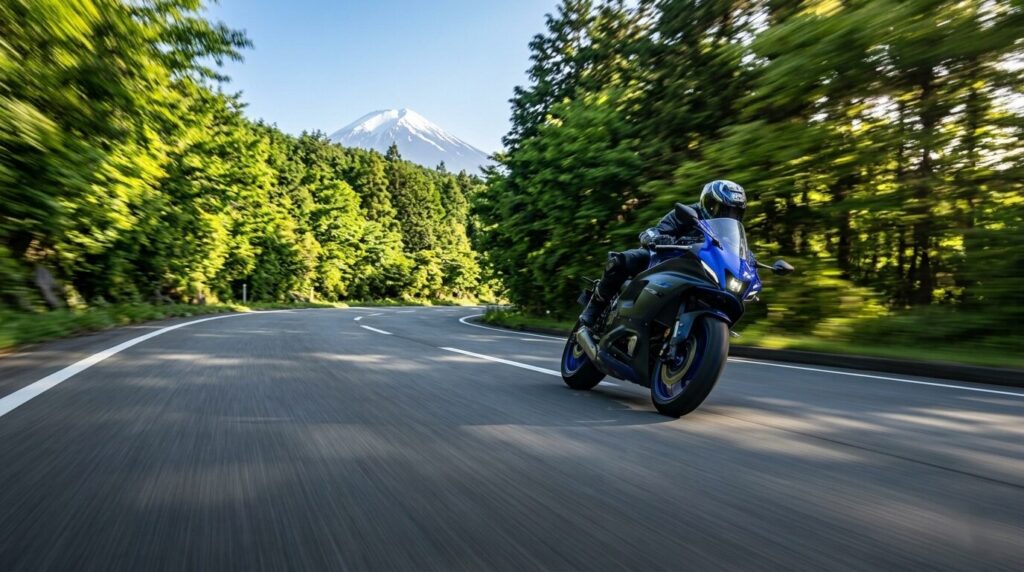 hakone turnpike motorcycle curve road japan