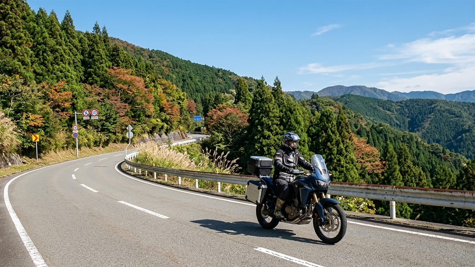 Best mountain motorcycle touring safety in Japan