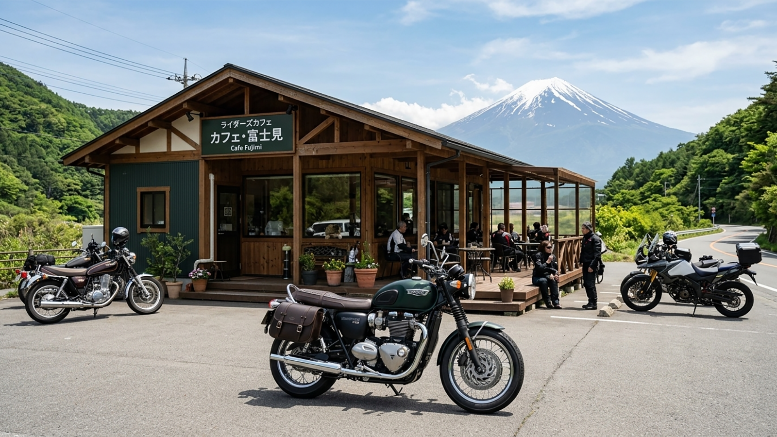 Shizuoka rider cafes motorcycle in Japan