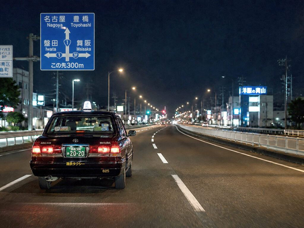 Quiet Coastal Route 1 near Hamamatsu between Tokyo and Kyoto