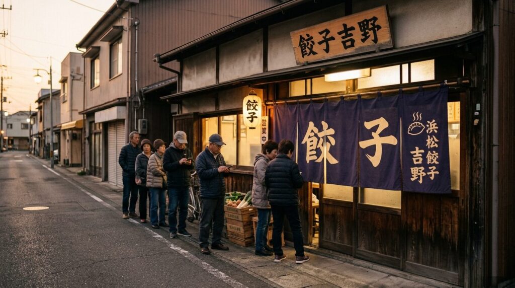 local gyoza restaurant hamamatsu japan exterior