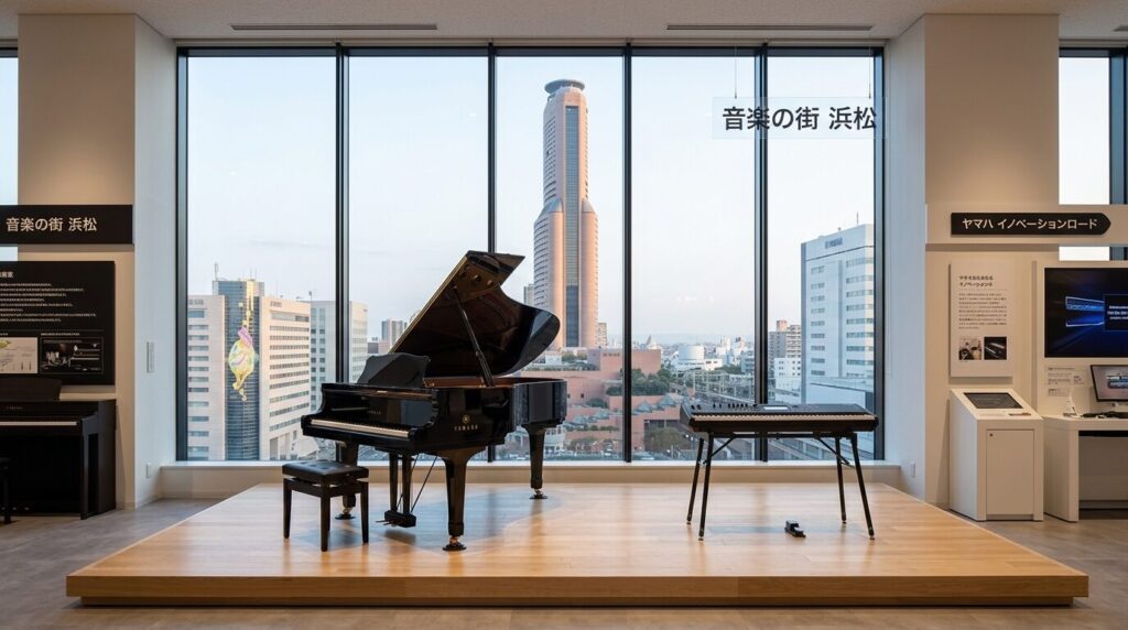 Hamamatsu city in Japan known for musical instruments and sound culture