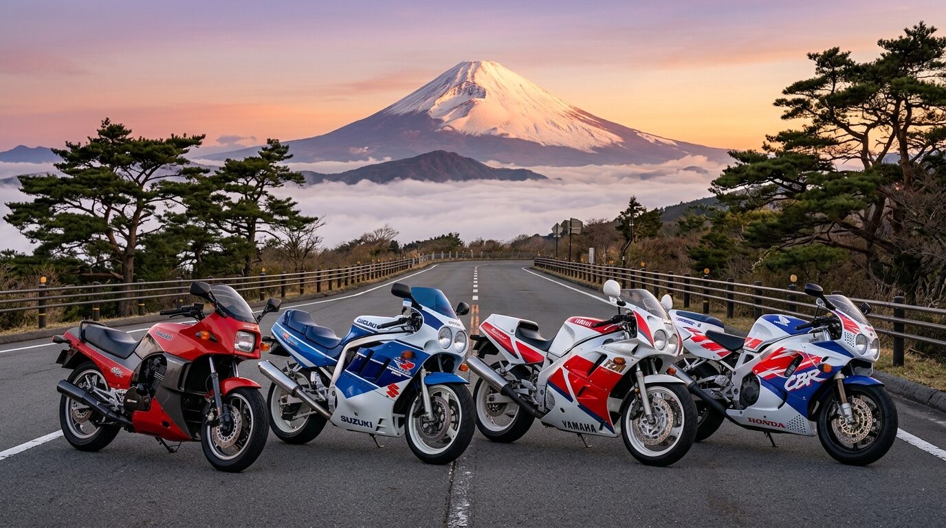 Japanese motorcycles 1980s Honda Yamaha Suzuki Kawasaki domination