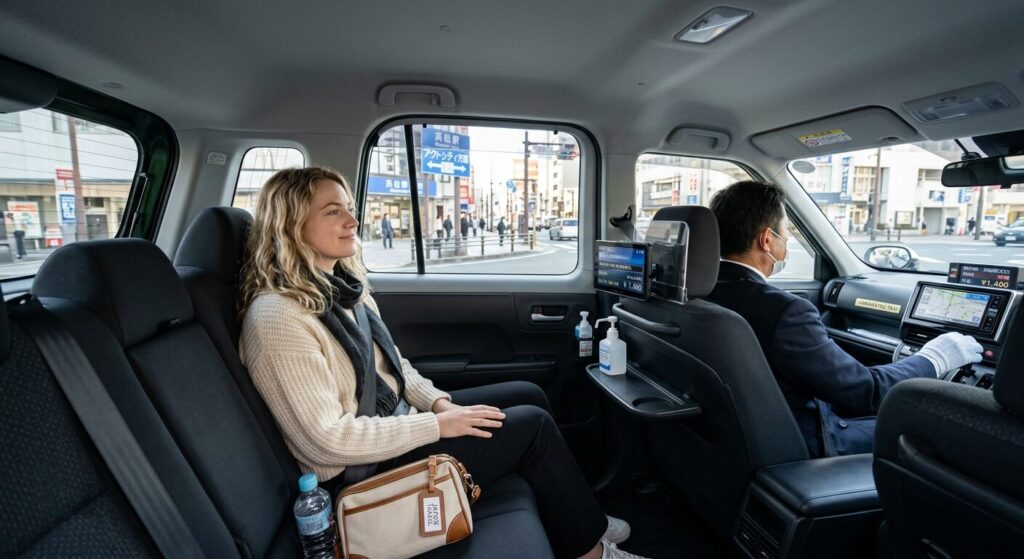 Safe and comfortable taxi experience in Japan for tourists