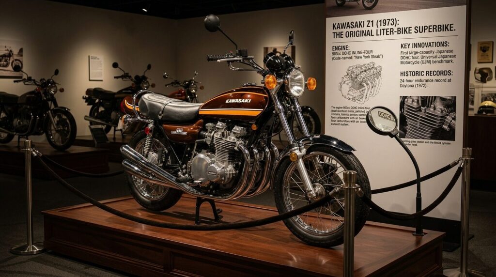 Kawasaki Z1 classic motorcycle 1970s vintage