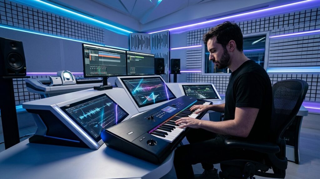 Korg synthesizer digital workstation modern music production