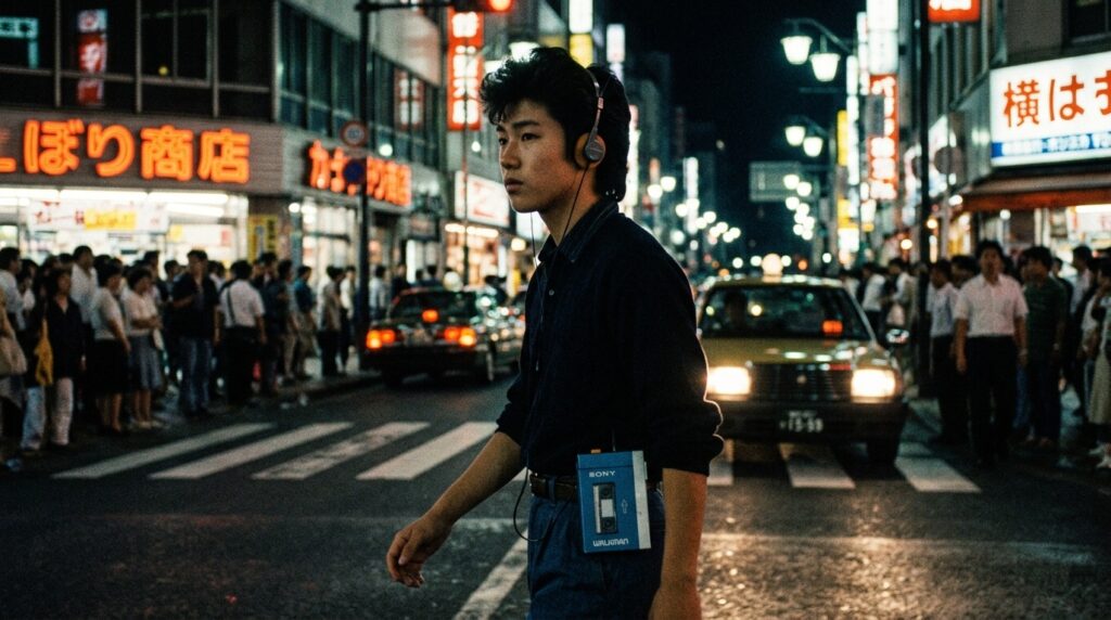 Sony Walkman from the 1980s changing personal music listening culture