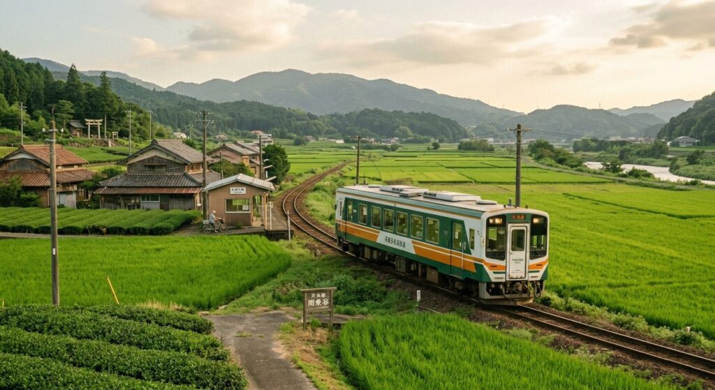 Tenhama railway countryside Shizuoka Japan