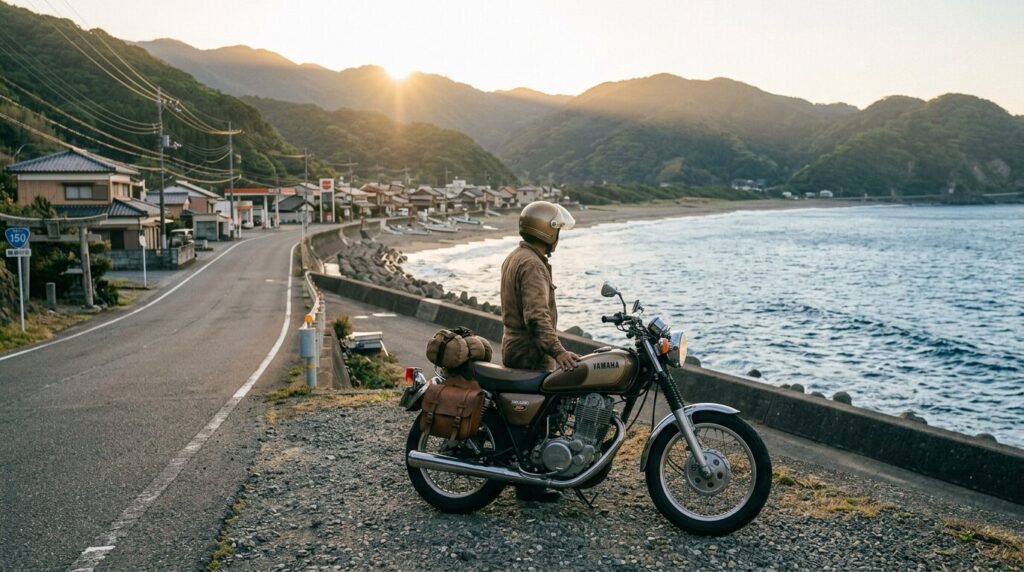 Motorcycle culture and local roads in Hamamatsu Japan