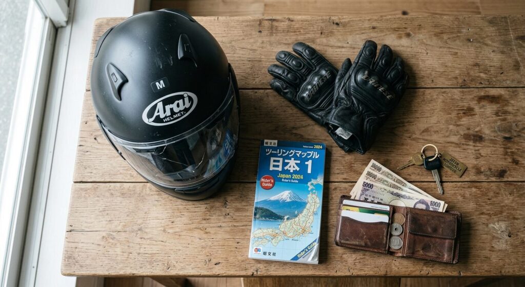 motorcycle travel cost items Japan gear budget planning